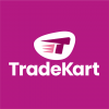 TradeKart logo on a pink background