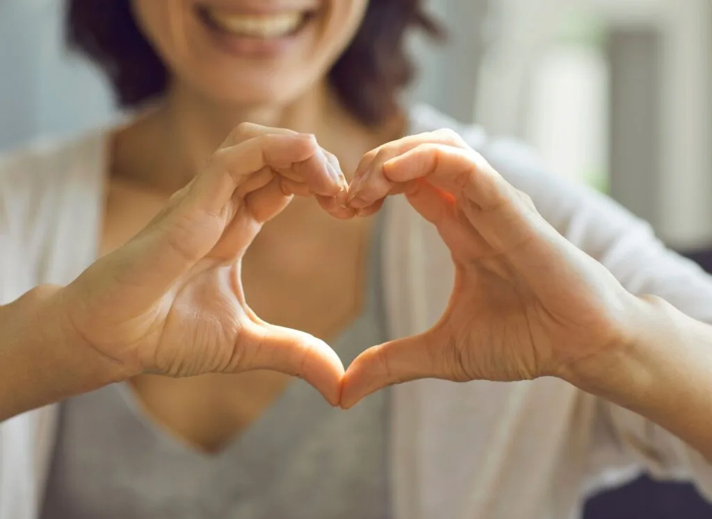 Hands making a heart symbol