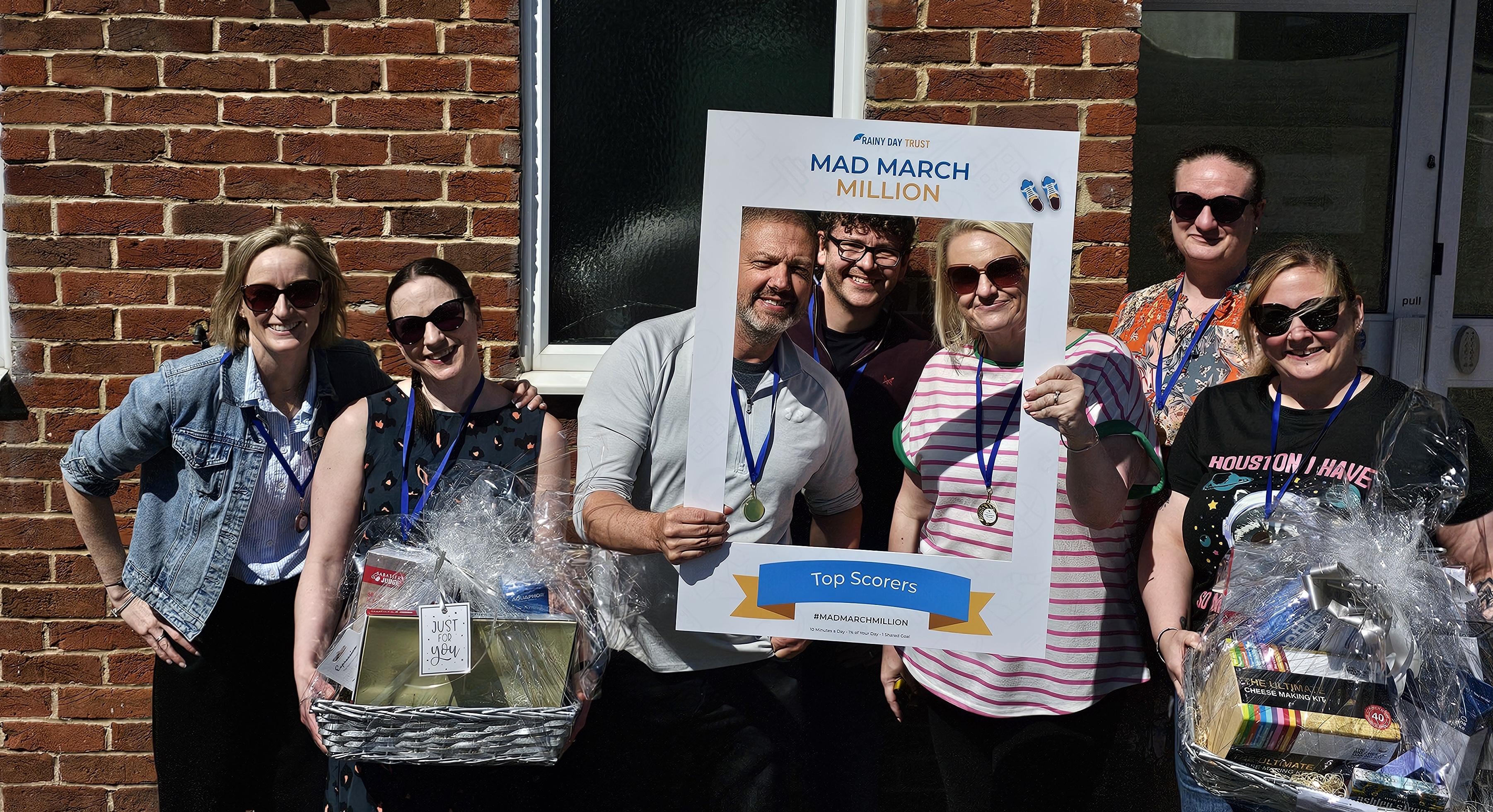 Fundraisers from across the home improvement sector taking part in the Rainy Day Trust's Mad March Million campaign